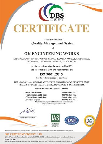 ISO 9001:2015 Certificate