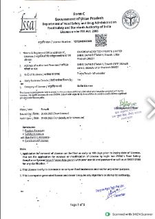 FSSAI Certificate