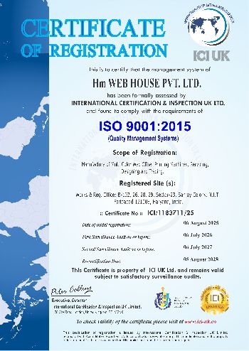 ISO Certificate 9001:2015