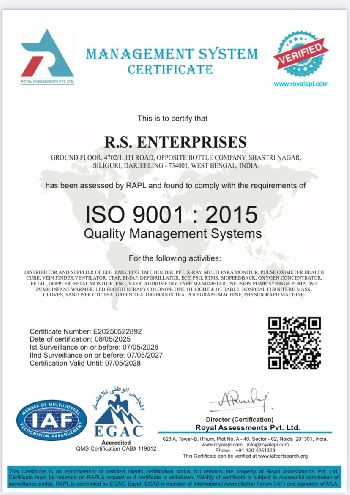 ISO Certificate RS ENTP