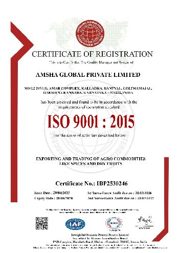 ISO Certificate