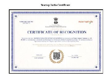 Startup India Certificate