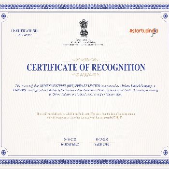 Startup India Certificate