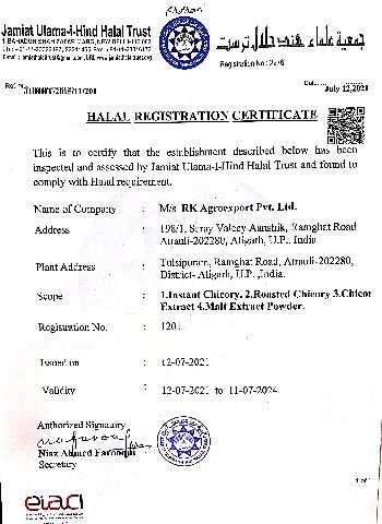 Halal Registration Certificate