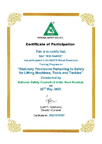 Keeping Updated NSC LA LT Certificate
