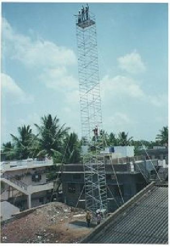 High rise stand alone 18 metre access tower – Himalaya Drugs, Makali, Bangalore