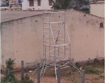 Multilevel antenna assembly platform for OB vans - BEL, Bangalore