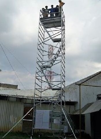 Stairway Tower for petrol bunk canopy maintenance - Shell India, Bangalore