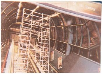 Inspection platform on rails inside Tunnel – Konkan railways