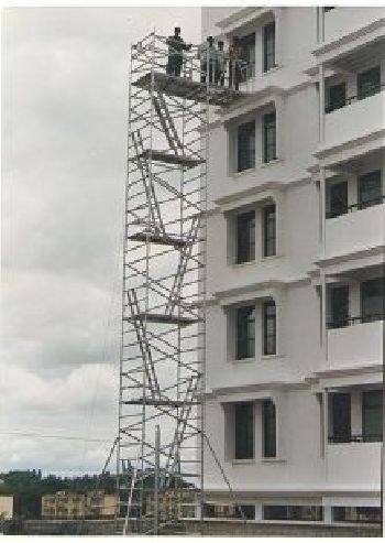 Aluminium Stairway Tower for building maintenance - ISRO Staff Colony