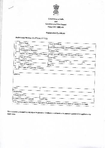 SCI GST Certificate