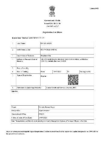 GST Certificate