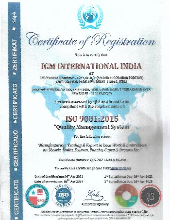 ISO certificate