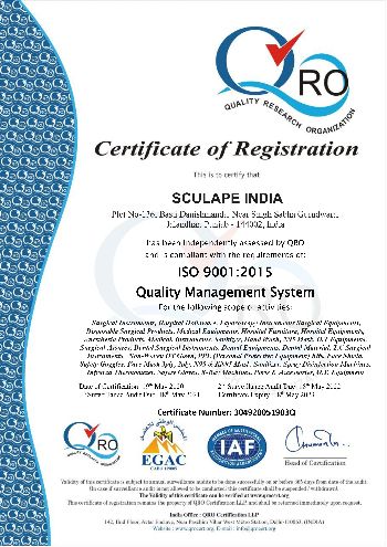 ISO 9001:2015 Sculape