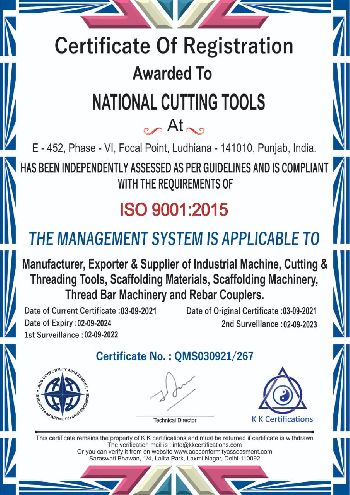 ISO 9000:2015 Certificate