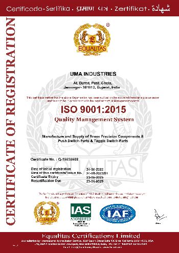 New ISO Certificate