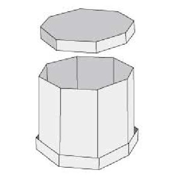 Octagonal Double Cover Container