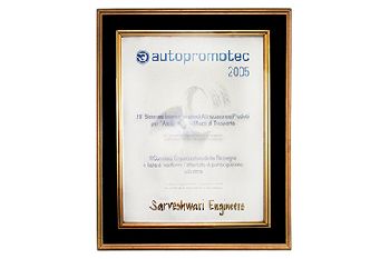 Certification of Participation – Autopromotec, Bologna , Italy 2009.