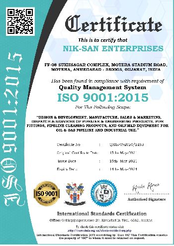ISO 9000-2015 Certificate