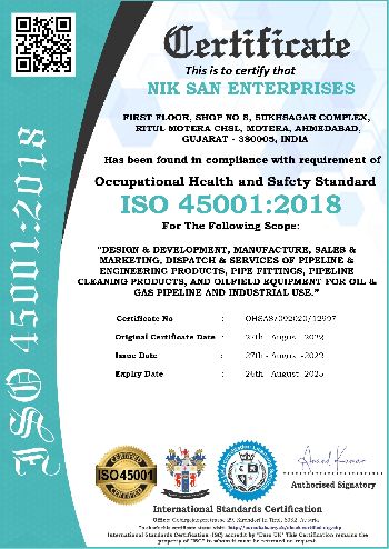 ISO 45001-2018 Certificate