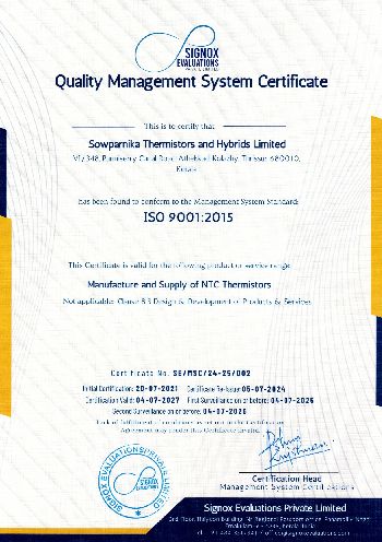 ISO Certificate