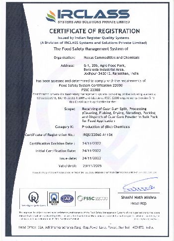 IRQS Certificate
