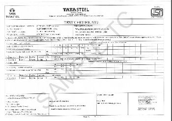 Tata Steel Test Certificate 02
