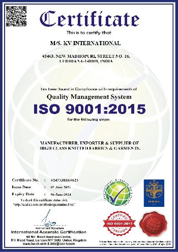 ISO Certificate