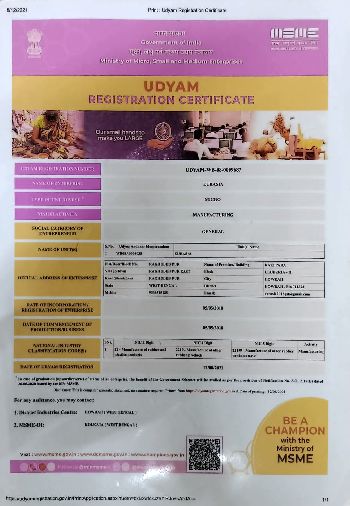 Udyam Registration Certificate