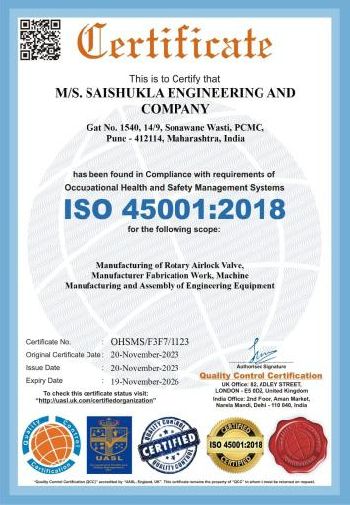 ISO 45001:2018 Occupational Health and Safety