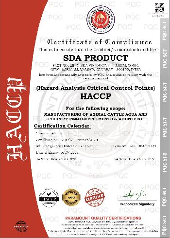 HACCP- SDA PRODUCT