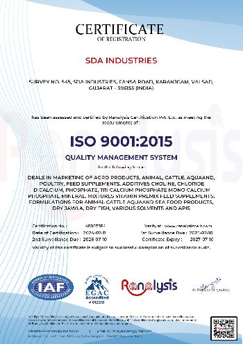 ISO SDA- INDUSTRIES  - 9001