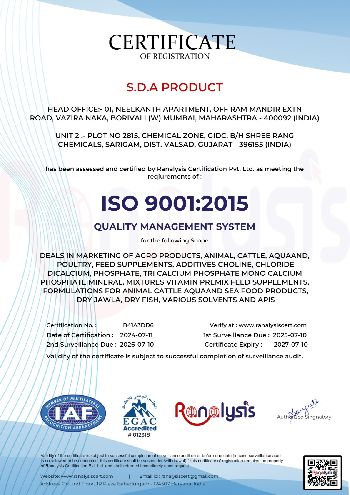 ISO SDA PRODUCT - 9001