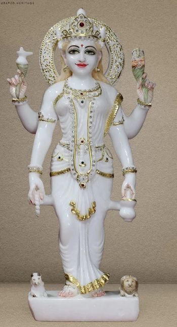 Marble statue Parvati Mata