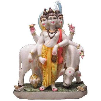 Marble statue Dattatrey