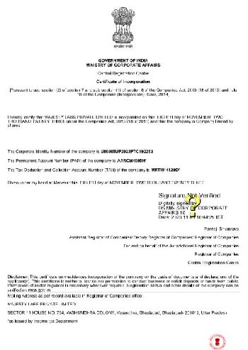 Certificate of Incorporation