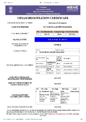 Udyam Registration Certificate