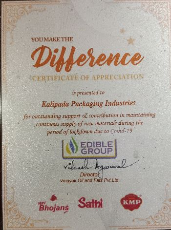 Appreciation Certificate