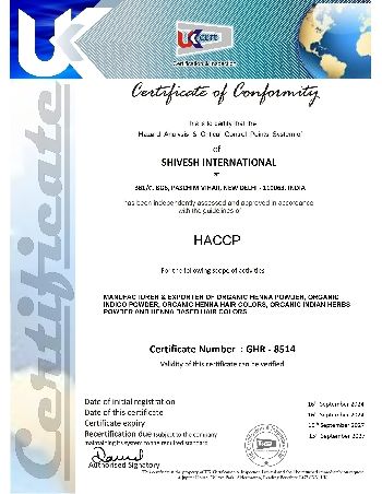 Haccp Certificate