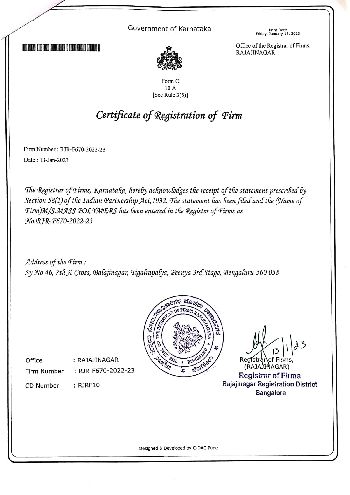 Certificate of Registration of Firm