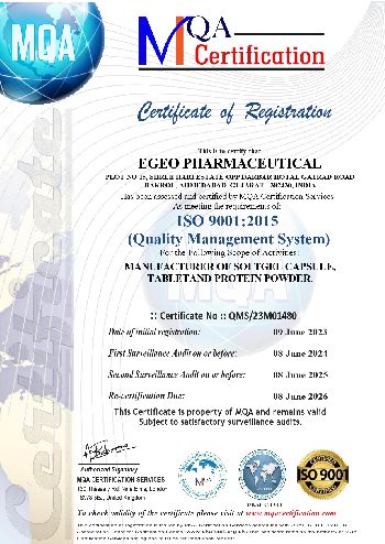 ISO 9001 EGEO PHARMACEUTICAL