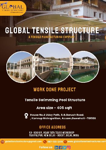 tensile swimming pool structure