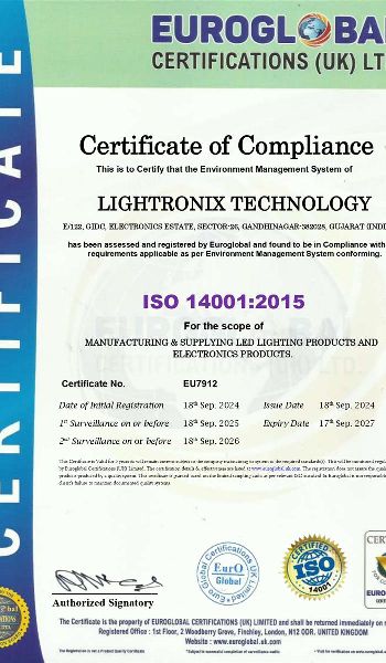 ISO 14001:2015 Certificate