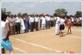Sports program for villagers