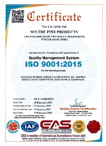 ISO Certificate