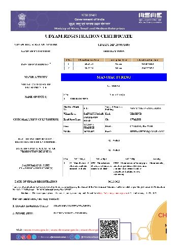 UDYAM Certificate