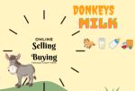Donkeys milk selling Logo