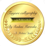 Tanjore Calligraphy by Rashmi Marwaha Logo