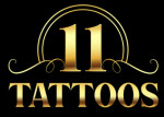 11 Tattoos Piercing And Art Studio Logo
