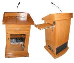 Wooden Podium with In-built Pa System